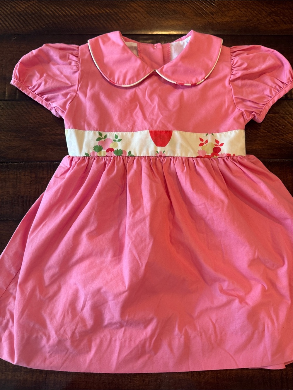The Beaufort Bonnet Company Cindy Lou Sash Dress Pink Apple Back to School 3T